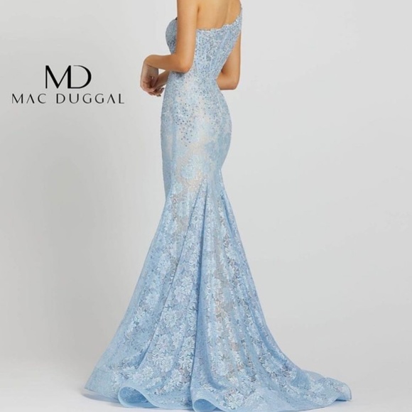 MAC DUGGAL Prom Cocktail Special Event Wedding Corset Trumpet Gown • size 8 NWT - Picture 1 of 3